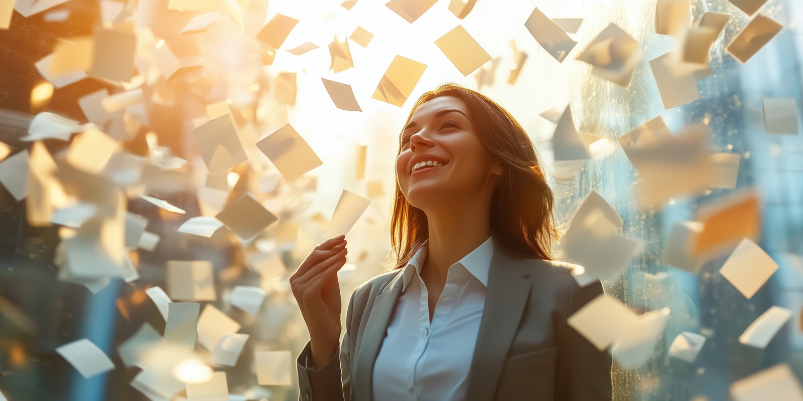 Celebrating success with joy and excitement in a bustling urban environment